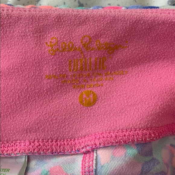 EUC Lilly Pulitzer Luxletic La Playa Cropped Leggings size medium - Picture 4 of 4